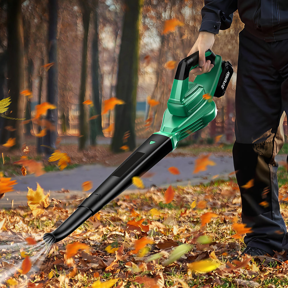 20V Cordless Leaf Blower Vacuum Inflator Deflator with Batteries