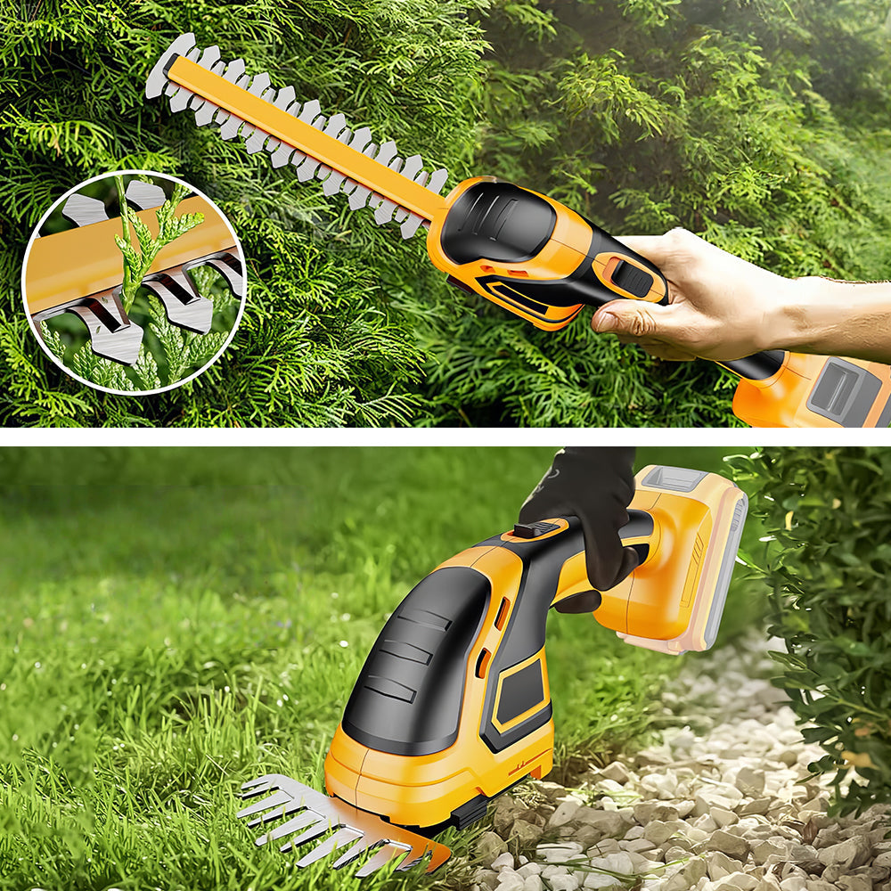 Cordless Hedge Trimmer Lightweight Handheld 20V Compatible