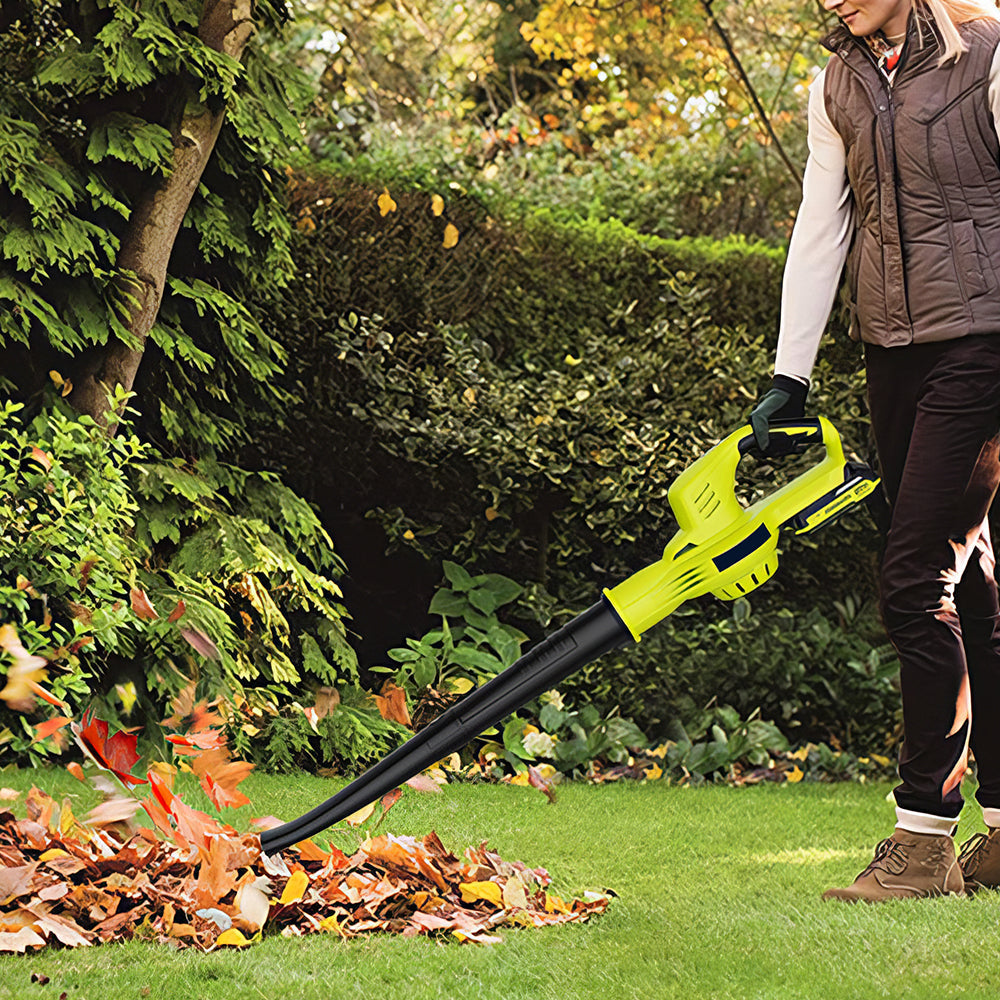 21V Cordless Leaf Blower with 2 Batteries Fast Charger