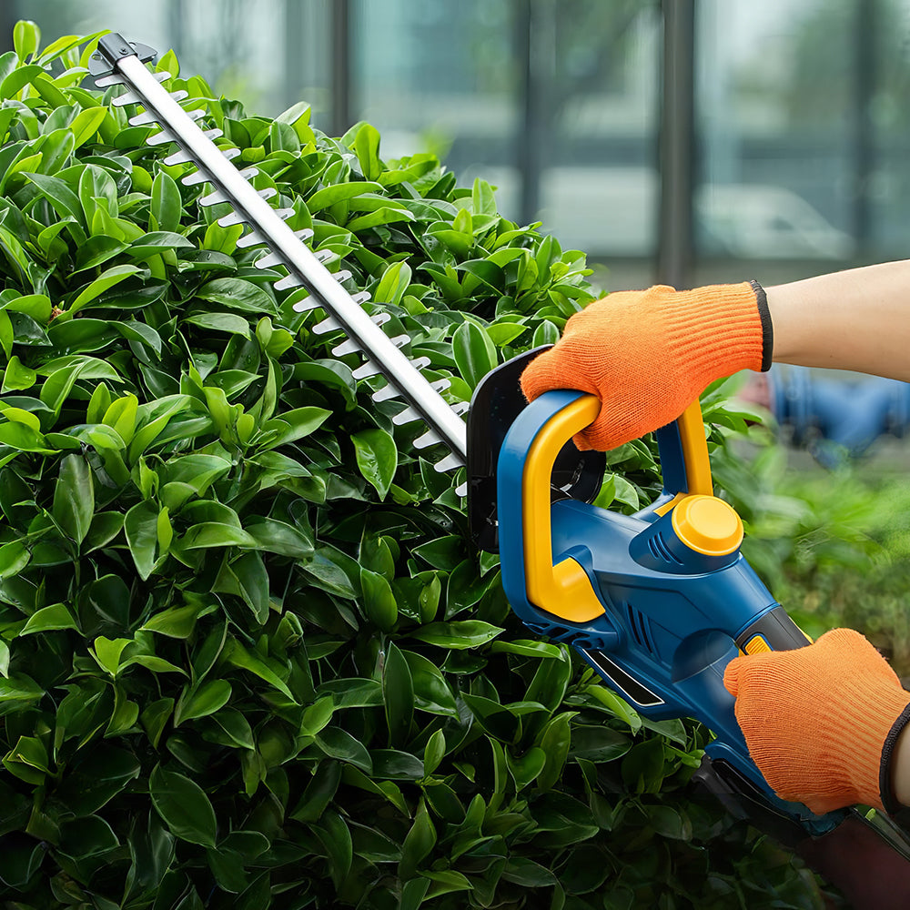 Cordless Hedge Trimmer 22 Inch Dual Action Blade with Rotating Handle