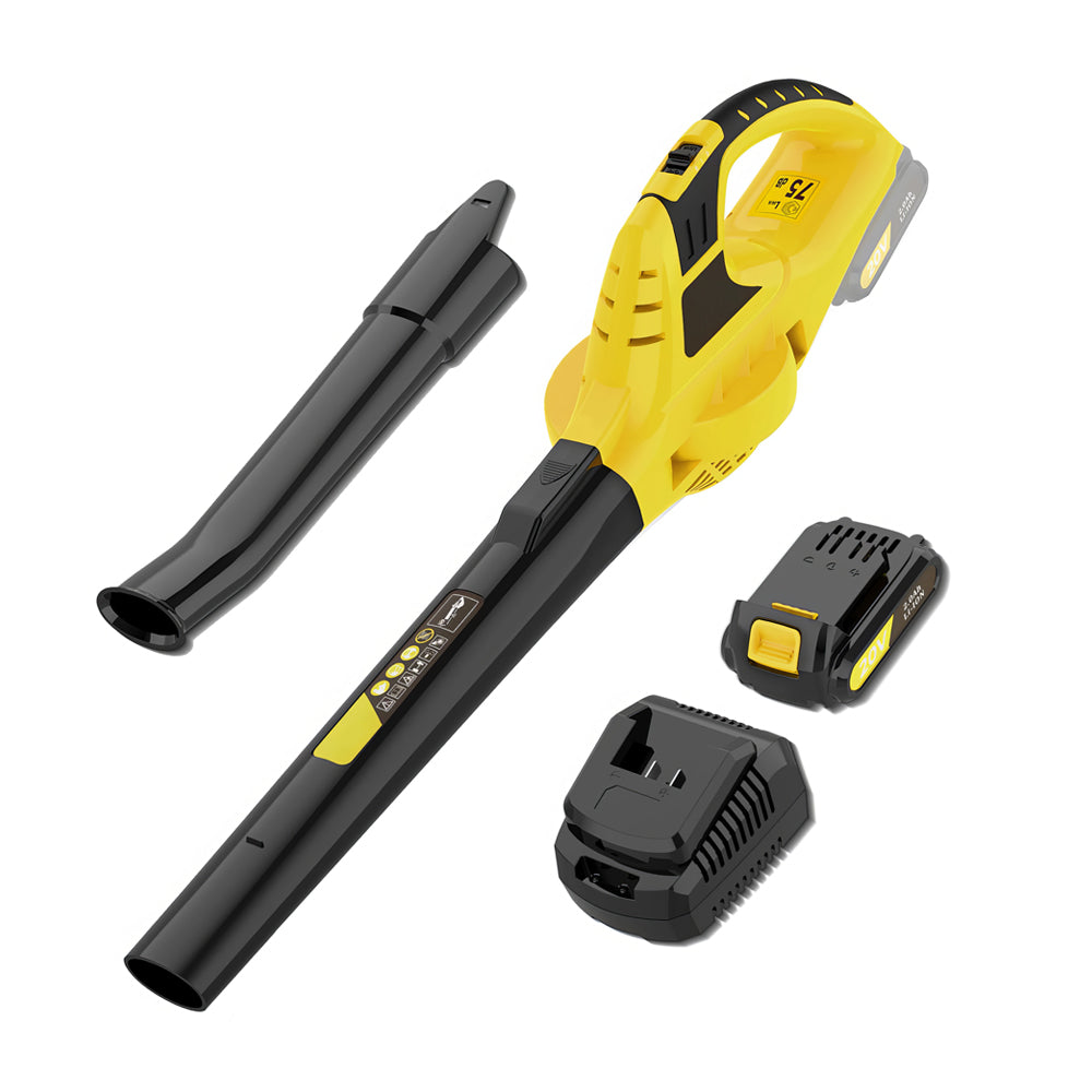 21V Cordless Leaf Blower with Battery and Fast Charger