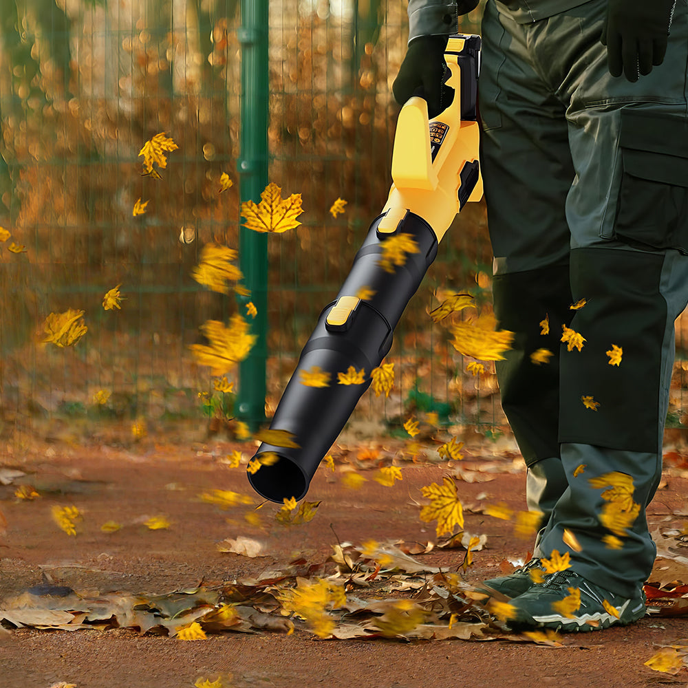 21V Cordless Leaf Blower 2 Batteries Fast Charger